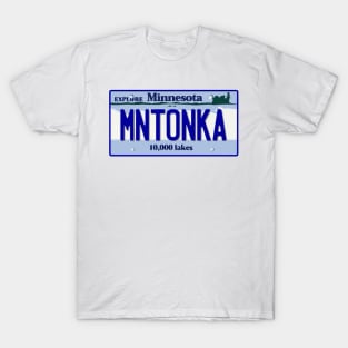 Minnetonka, Minnesota License Plate T-Shirt